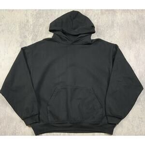 Los Angeles Apparel Hoodie Mens XL Black Heavy Oversized 14oz Pullover Made USA